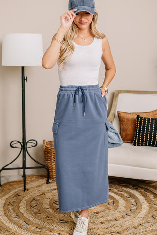 A Different Song Cargo Midi Skirt