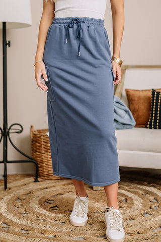 A Different Song Cargo Midi Skirt