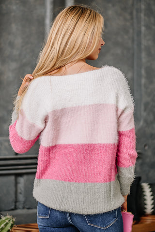 Hometown Heartbreak Fuzzy Knit Sweater