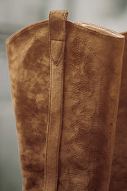 Howdy Tall Boots | Cognac Suede