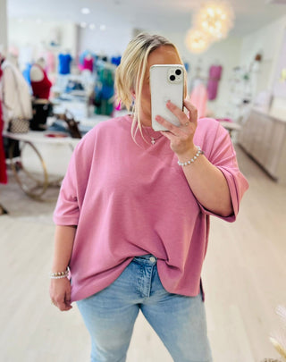 Scuba Side Slit Top | Colors