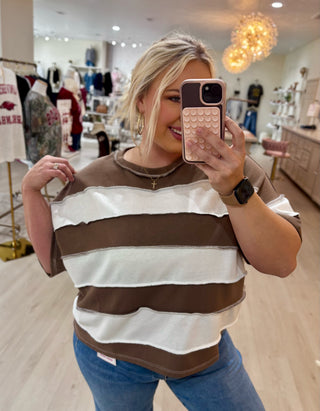 French Terry Striped Top | Colors