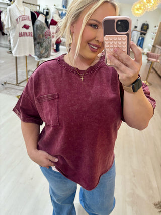 French Terry Exposed Seam Tee | Colors