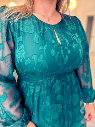 Chic In Chiffon Textured Dress