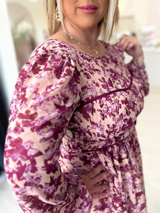 Victorian Floral Maxi Dress