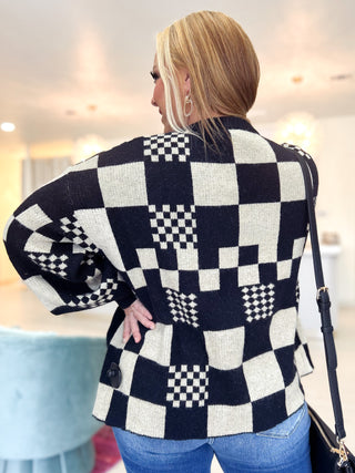 Checkmate Open Cardigan
