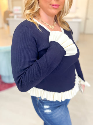 Walking Rodeo Drive Ribbed Top