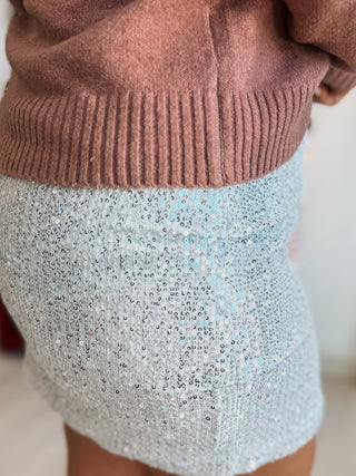 Midnight Sparkle Sequin Skirt