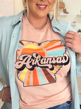 Arkansas Retro State Graphic Tee