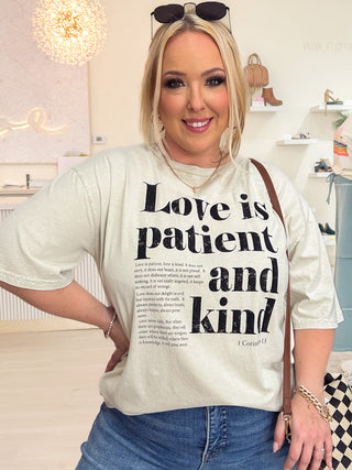 Love Is Patient And Kind Graphic Tee