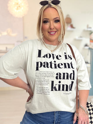 Love Is Patient And Kind Graphic Tee