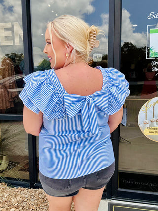 Bow Ruffled Top