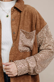 If This Is Austin Sequin/Corduroy Jacket