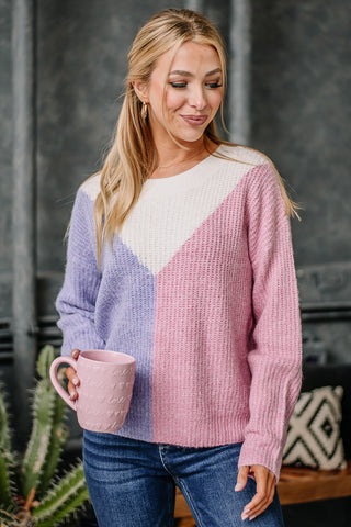 In A Moment Colorblock Sweater