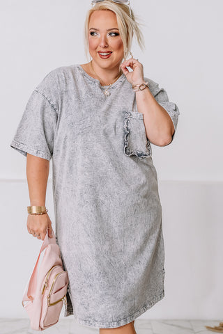 It's A New Day Oversized Dress | Grey