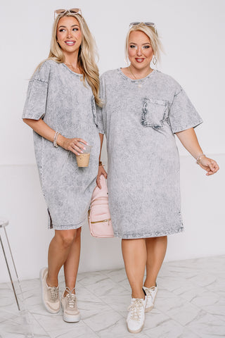 It's A New Day Oversized Dress | Grey