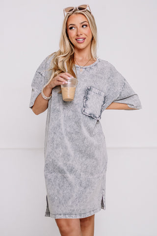 It's A New Day Oversized Dress | Grey