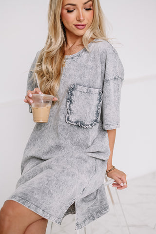 It's A New Day Oversized Dress | Grey