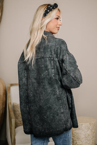 Just Know I Mean It Oversized Denim Jacket