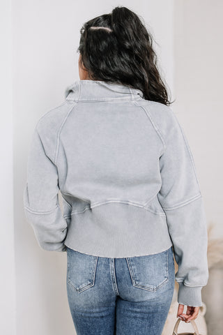 Let's Stay In Pullover | Heather Grey