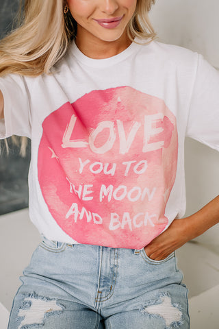 Love You To The Moon & Back Graphic Tee