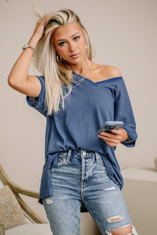 Made For This Lightweight Top | Blue
