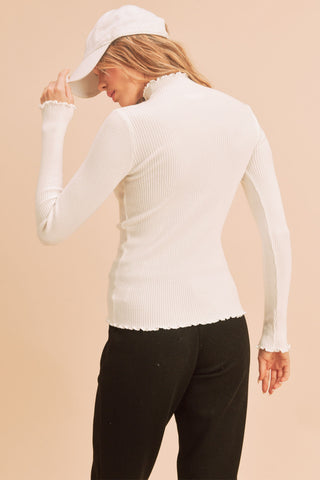 Marcey Classic Sweater {White}
