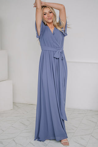 Meant To Be Belted Maxi Dress | Midnight Blue