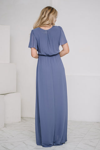 Meant To Be Belted Maxi Dress | Midnight Blue