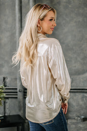Melt For You Metallic Top | Ivory