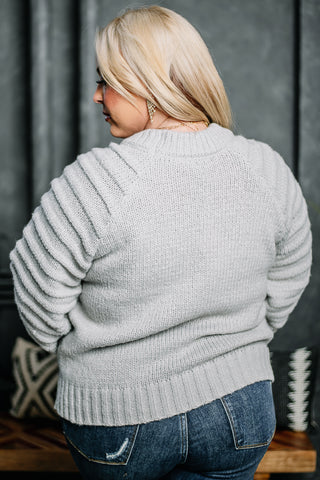 Midnight Train Bubble Sleeve Sweater | Grey