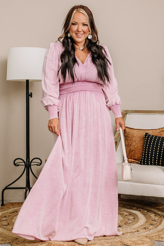 Mindful & Demure Maxi Dress | Pink