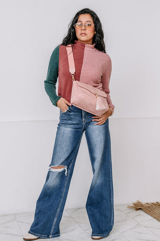 Mix Things Up Color Block Top