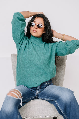 Mock Neck Sweater Top | Mermaid