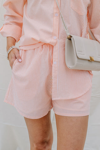 My Vacay Bae Striped Shorts