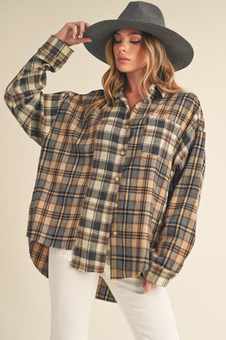 Noelle Flannel Shirt Oat