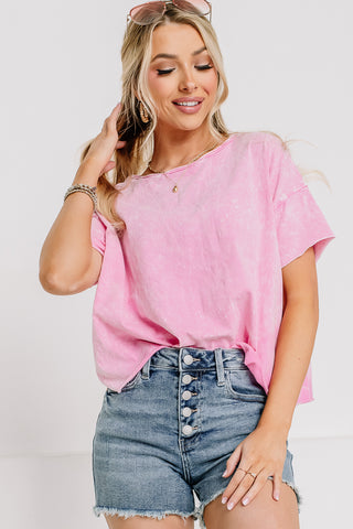 Now & Then Cropped Top | Candy Pink
