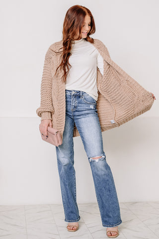 Off The Coast Cable Knit Cardigan