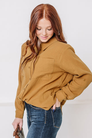 On A Roll Gauze Top | Toffee