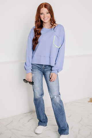 On The List Semi Cropped Sweatshirt