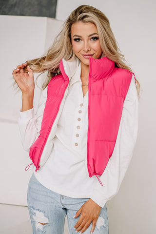On The Other Hand Reversable Vest | Pink/White