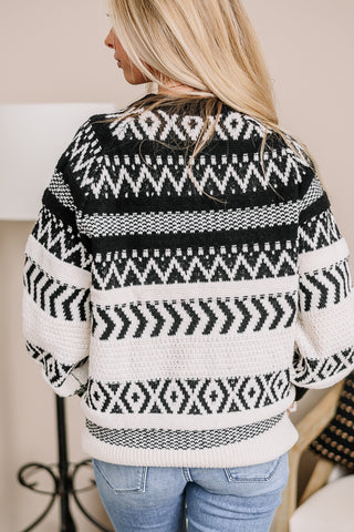 On The Trend Aztec Sweater