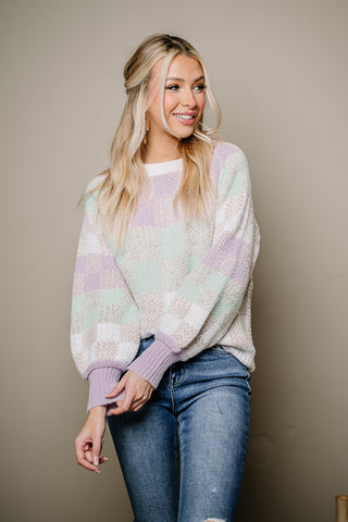 Pastel Princess Mixed Sweater