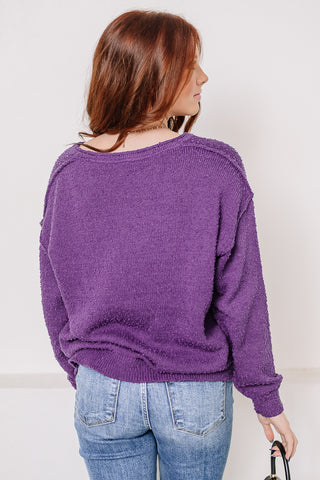 Plum Crazy Popcorn Sweater | Plum