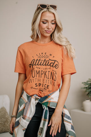 Pumpkin Attitude Graphic Tee