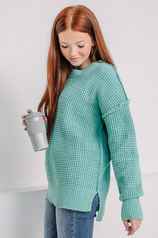 Sea You Soon Knit Sweater | Seafoam