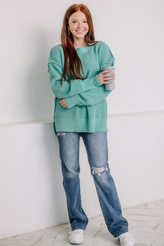 Sea You Soon Knit Sweater | Seafoam