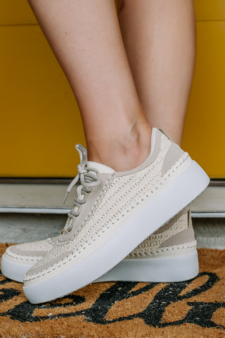 Shauna Stitched Sneakers | Taupe