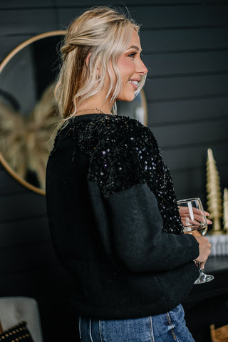 Shine On Sequin Detailed Sweater