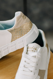 Sideout Faux Leather Sneakers | Taupe